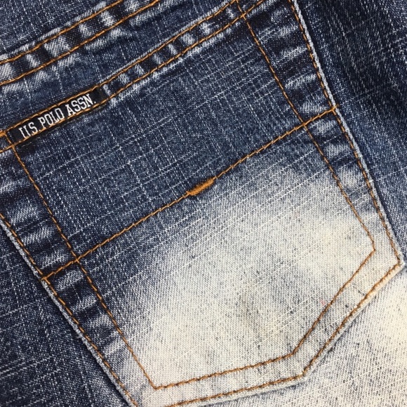 Vintage U.S. POLO ASSN. Medium Wash Bleached Jeans - Picture 7 of 13